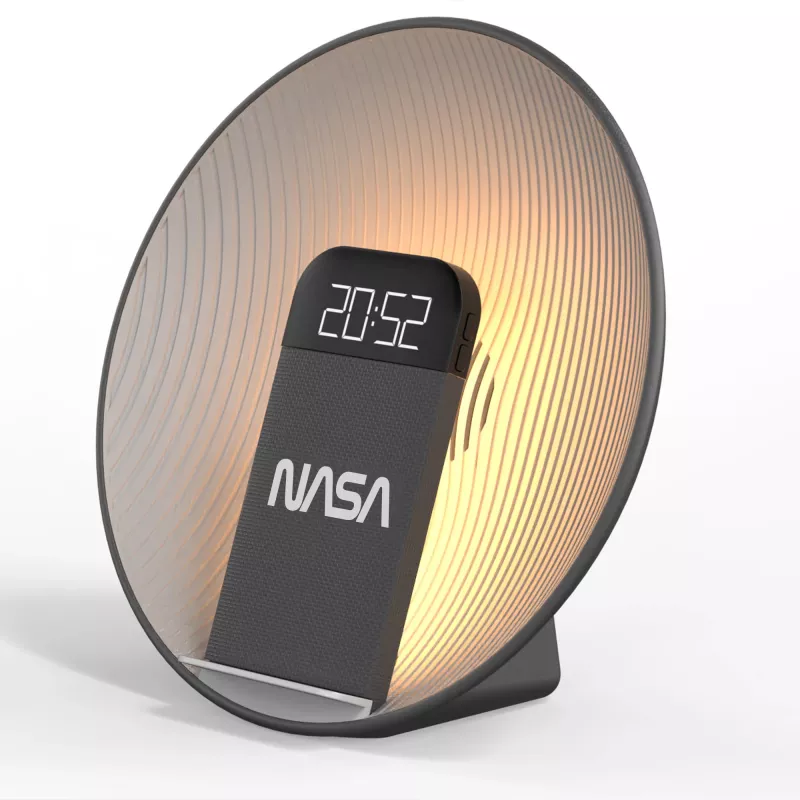 NASA SPC600 Głośnik Bluetooth / Budzik / Ładowarka bezprzewodowa