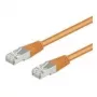 Wentronic Goobay Cat 5e kabel krosowy, F/UTP, pomarańczowy, 0,5 m - mieszanka miedzi CCA (93456)