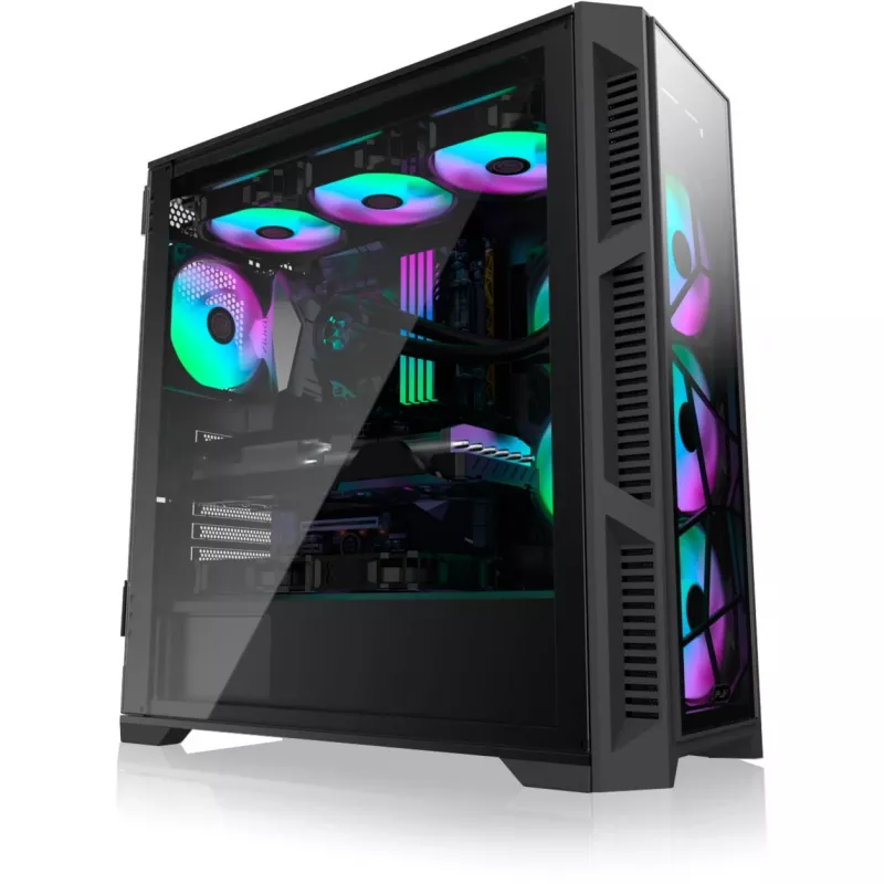 PONOS Ultra, Midi Tower, PC, Czarny, ATX, EATX, micro ATX, Mini-ITX, SPCC, Obudowa