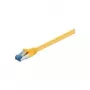 Wentronic Goobay Kabel krosowy CAT 6a, S/FTP (PiMF), żółty, 2 m - LSZH bezhalogenowy, miedź (93740)