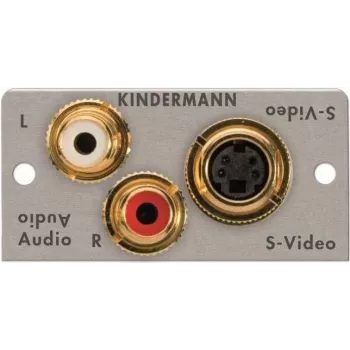 Moduł wpinany Kindermann 7444-531 — 2x RCA i Mini-DIN 4-pin