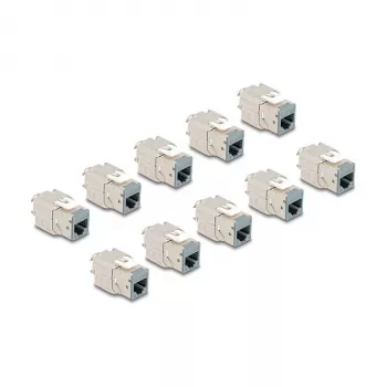 Moduł keystone DeLOCK 88120 Płaski RJ-45 Szary 10 szt.