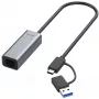 Adapter Ethernet ALLNET ALL-NC-2.5G-USBC_A USB 3.0 Type-C i Type-A 2,5 Gb/s Multi-Gigabit LAN
