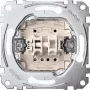 Łącznik kołyskowy Merten MEG3715-0000, 1-biegunowy, metaliczny, 250 V AC, 10 A