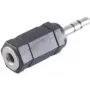 ShiverPeaks BS57016 złącze przewodowe 3,5 mm czarne męskie/żeńskie