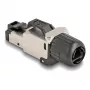 DeLOCK 86016 złącze przewodu RJ45/LSA czarny srebrny męski