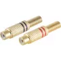 Złącze przewodowe RCA złote ShiverPeaks BS52021-SET