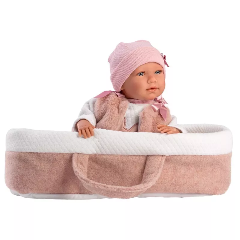 Lalka Llorens Mimi Rosa 42 cm — Llorens 74012, winyl i tekstylia, ruchome kończyny