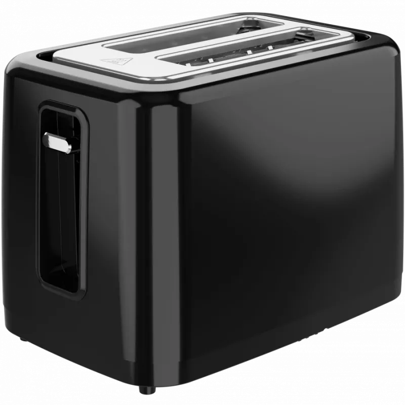 Toster elektryczny, czarny, 220-240V, 50-60Hz, 780-930W, 2 szczeliny, 3 tryby, 7 poziomów opiekania