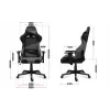 Krzesło gamingowe Huzaro Force 6.2 szary Mesh