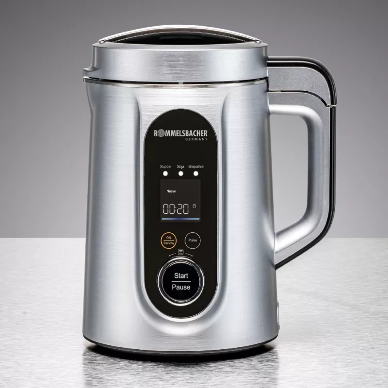 Maszyna do zup i napojów roślinnych Rommelsbacher SVD 1400, 1,3 L, 1400 W, Srebrny, Obudowa z tworzywa sztucznego