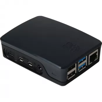 Oryginalna obudowa Raspberry do 4B czarno-szara (RPI4 CASE BLK/GRY)