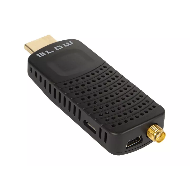 Tuner DVB-T2 BLOW 7000FHD MINI H.265 — kompaktowy naziemny odbiornik telewizyjny, HDMI, USB, S/PDIF, audio L/R, telegazeta