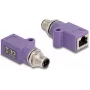 DeLOCK 60669 przejściówka kabla M12 RJ45 fioletowa