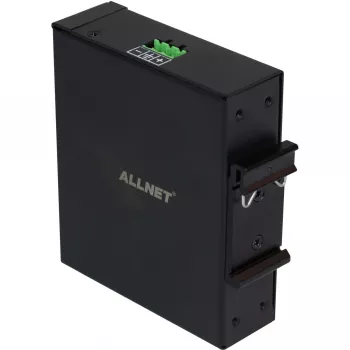 Iniektor PoE ALLNET ALL-PI2014-I-BT90 90W Gigabit przemysłowy, obudowa metalowa DIN