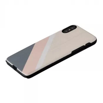 Etui na smartfona man and wood do iPhone X/XS — Pink Suit Czarny