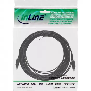 InLine Optyczny kabel audio Toslink wtyk / wtyk 2m, Toslink, wtyk męski, Toslink, wtyk męski, 2 m, niebieski
