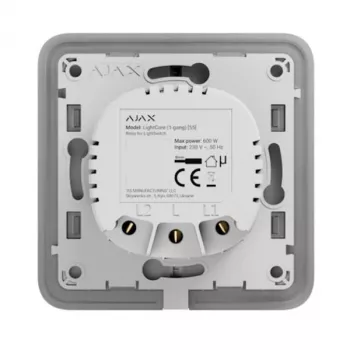 Inteligentny włącznik światła naścienny Ajax SMART HOME LIGHTCORE 1GANG model 52136