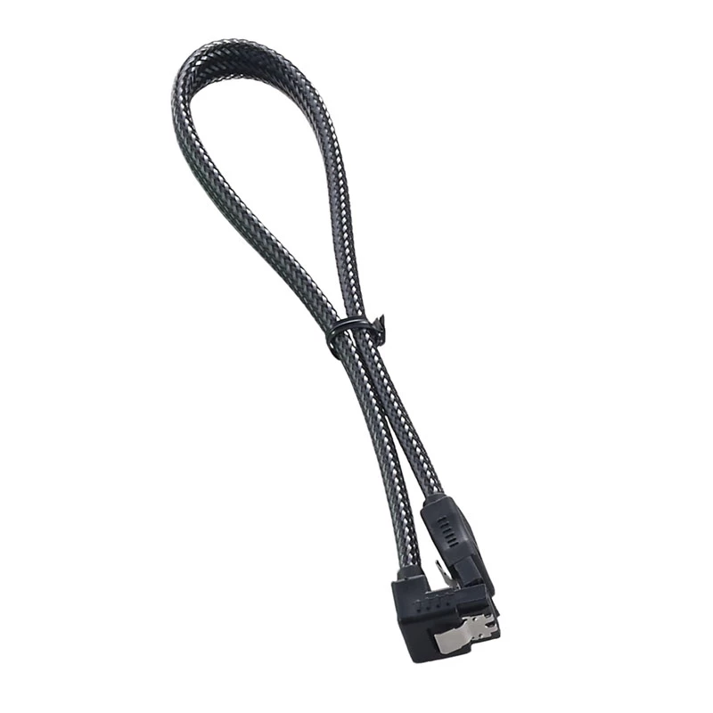 Kabel ModMesh SATA 3 pod kątem prostym 30 cm - carbon - Kabel - Cyfrowy/Dane (CM-CAB-RSAT-N30KC-R)