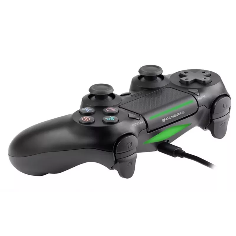 Przewodowy gamepad TRACER SHOGUN PRO Czarny — 16 przycisków, analogowo-cyfrowy, kabel 1,5 m, wibracje, PC/PS4/PS3