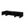 Cama szafka RTV PAFOS 200x42x52 czarny matowy