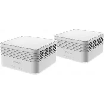Strong MESHKITAX3000 System Mesh Wi-Fi Dwuzakresowy (2,4 GHz/5 GHz) Wi-Fi 6 (802.11ax) Biały 2 Wewnętrzne (MESHKITAX3000)