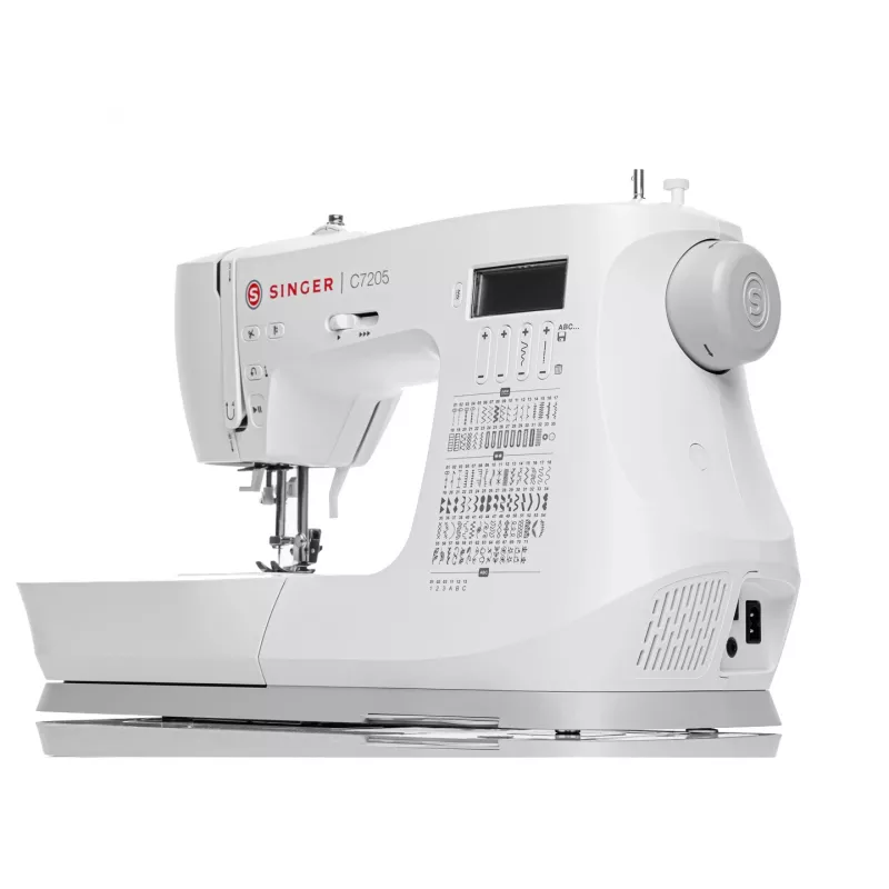 Maszyna do szycia SINGER C7205 — model mechaniczny z 200 ściegami i 8 rodzajami dziurek