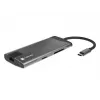 NATEC Fowler Plus USB Type-C Czarny Szary MicroSD SD Hub