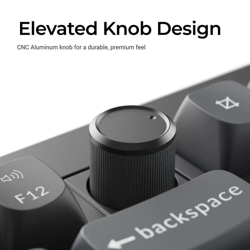 Klawiatura mechaniczna Keychron V3 Ultra 8K — QWERTY, Bluetooth i przewodowa, RGB, czarna