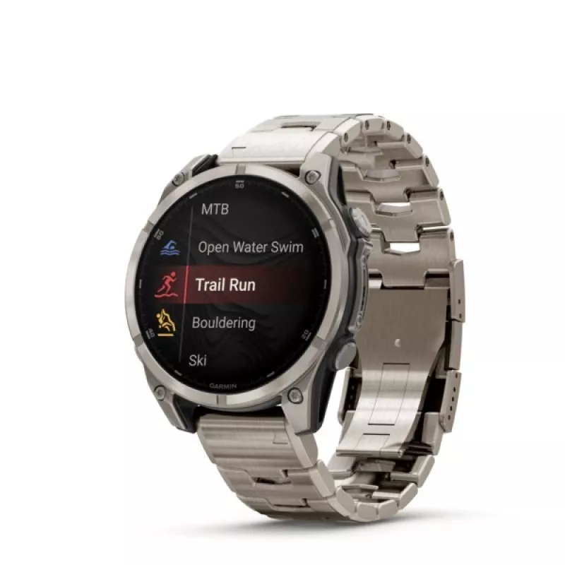 Smartwatch GARMIN Fenix 8 47 mm, 1,4 cala (3,56 cm) AMOLED 454×454, tytan, Wi‑Fi, GPS