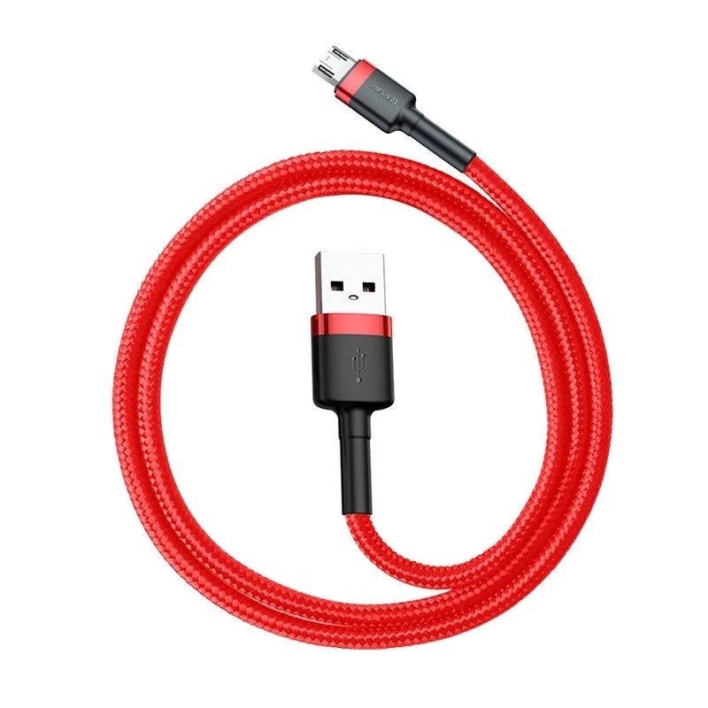 Kabel USB Baseus CAMKLF-C09 2m USB A Micro-USB B Czerwony