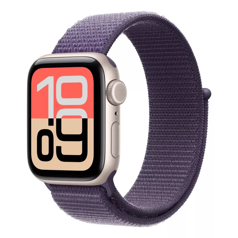 Apple MFF84ZM/A Pasek do smartwatcha, nylon, fioletowy, poliester z recyklingu, spandex