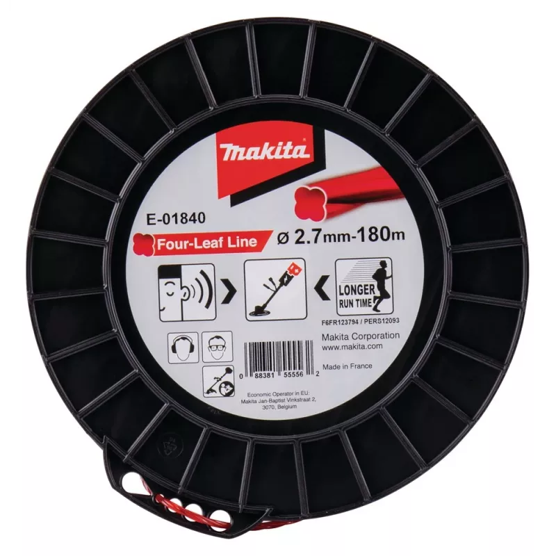 MAKITA MONOFILAMENT NYLON CLOVER 2.7mm/180m