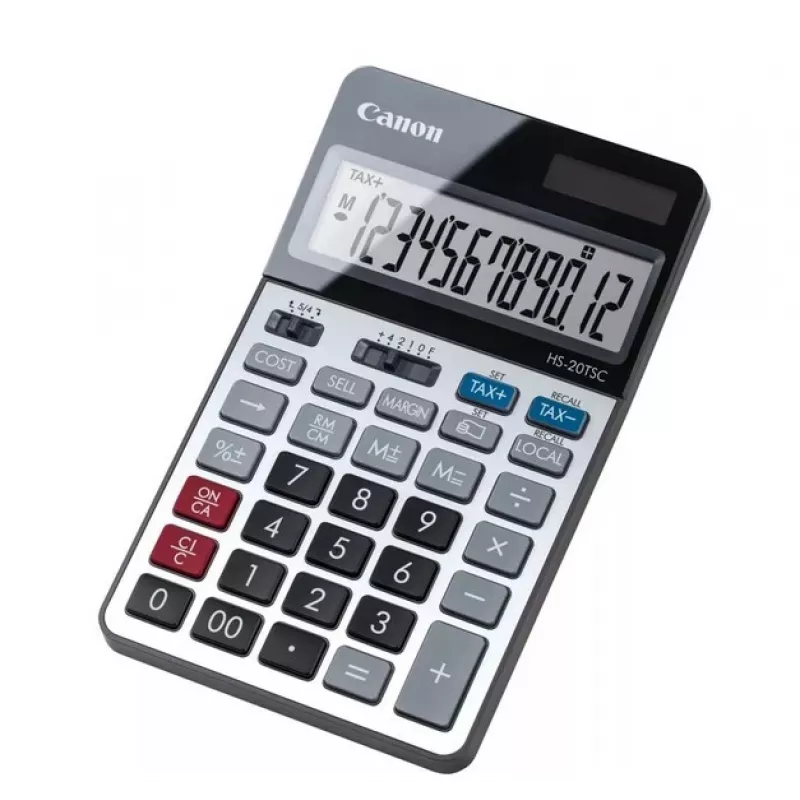 Kalkulator Canon HS-20TSC biurkowy Finansowy Czarny, Srebrny