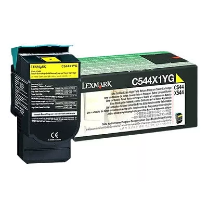 Lexmark - Tonerpatrone - Besonders hohe Ergiebigkeit - 1 x Gelb - 4000 Seiten - LRP / LCCP (0C544X1YG)