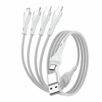 4smarts 541024 Kabel USB 1,2 m USB A/USB C USB C/Micro USB-A/Lightning Biały (541024)