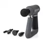 Nedis Sports Massage Gun, 6-Speed with 4 Attachments, Brushless Motor for Muscle Recovery & Relaxation, Triangular Handle, Rechargeable - szary