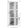 Obudowa Thermaltake AX500 Grand Tour E-ATX z panelem szklanym (Biała)