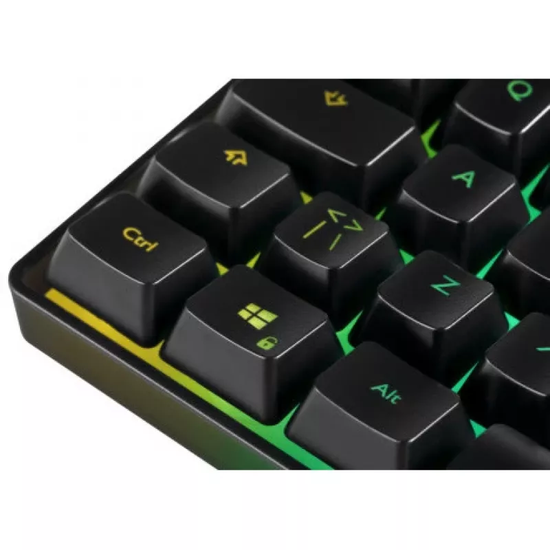 Klawiatura gamingowa Deltaco DK240 mini 60% USB, RGB czarna