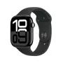Apple Watch Series 10 GPS 46 mm, koperta w kolorze głębokiej czerni ze stopu aluminium z czarnym paskiem sportowym – M/L