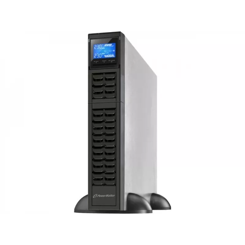 PowerWalker VFI 1000CRM LCD zasilacz awaryjny (UPS) Online 1 kVA 800 W 3 gniazda wyjściowe