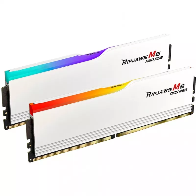 DIMM 64 GB DDR5-6000 (2x 32 GB) Dual-Kit, Memory biały, F5-6000J2836G32GX2-RM5NRW, Ripjaws M5 Neo RGB, AMD EXPO