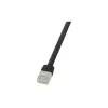 Logilink CF2113U Ethernet Patch kabel Czarny