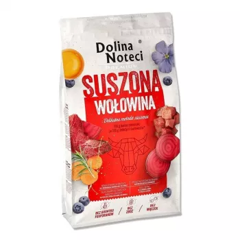 Sucha karma dla psa Dolina Noteci Premium wołowina 9 kg — bezzbożowa, bezglutenowa, 26% białka, 15% tłuszczu