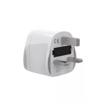 Adapter zasilania GEMBIRD A-AC-UKMINTF — wtyczka UK Type G na gniazdo IEC C13, 15A