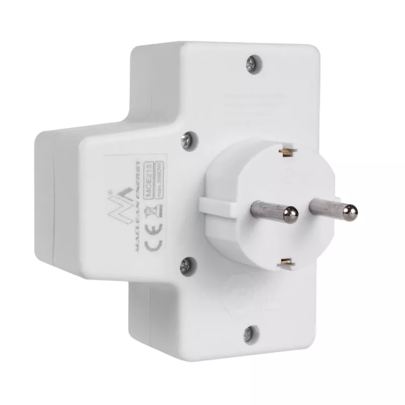 Maclean MCE215 adapter wielogniazdowy, 1x16 A + 2x2.5 A Schuko