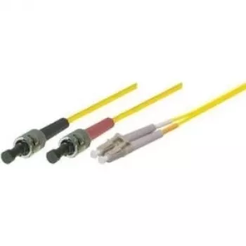 Tecline exertis Connect - Kabel krosowy - ST jednomodowy (M) do LC jednomodowego (M) - 3 m - światłowód - 9/125 mikrometra - OS2 - Żółty (39989403)