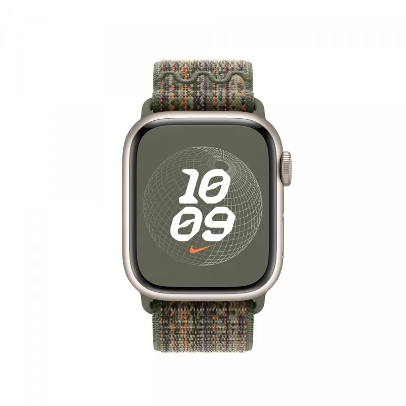 Bright Sequoia/pomarańczowy Nike Sport Loop 41 mm
