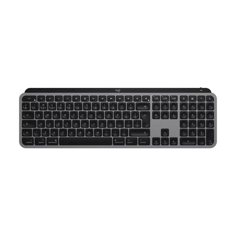 Logitech MX Keys S for Mac klawiatura biurowa RF bezprzewodowa + Bluetooth QWERTZ niemiecka aluminium biała