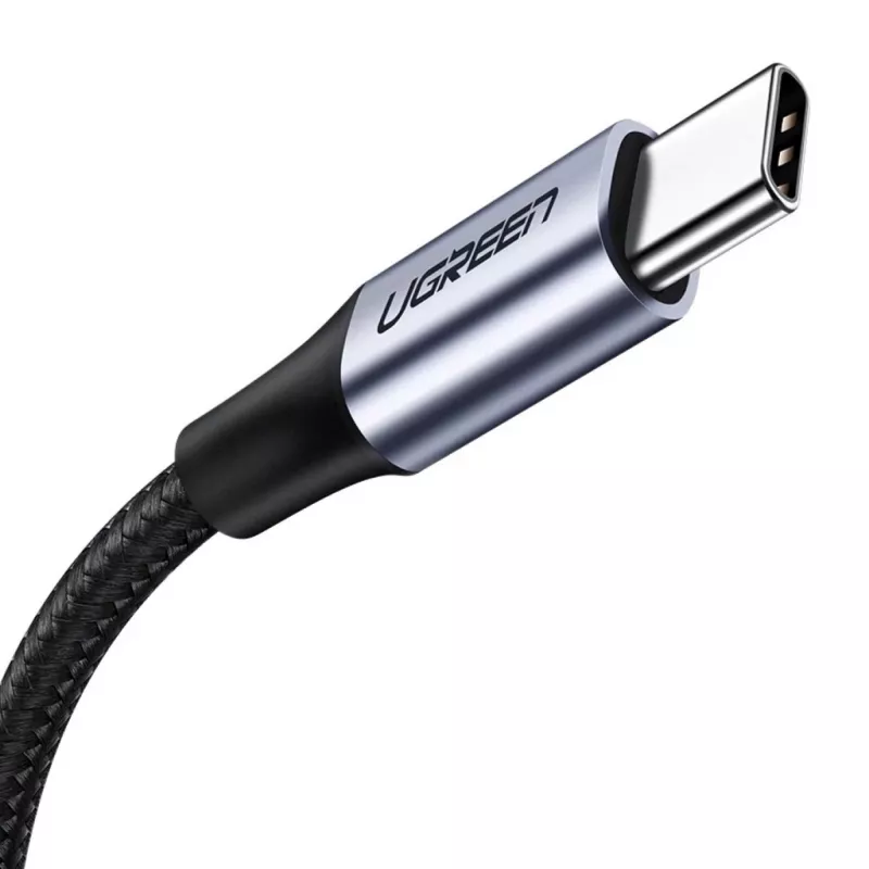 Kabel USB-C na DisplayPort UGREEN 1 m — USB-C (męski) do DisplayPort (męski), proste złącza, czarny